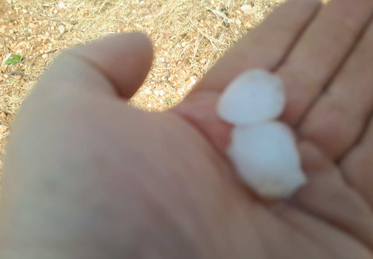 Granizada en San Clemente.