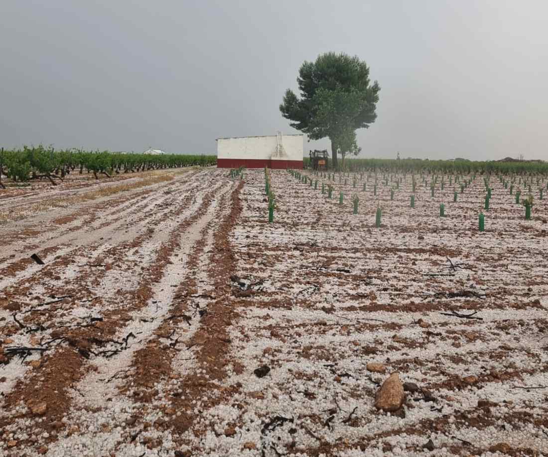 Granizada en Tomelloso.