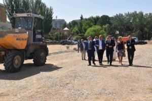 Obras en los parkings de los antiguos terrenos de la estación.