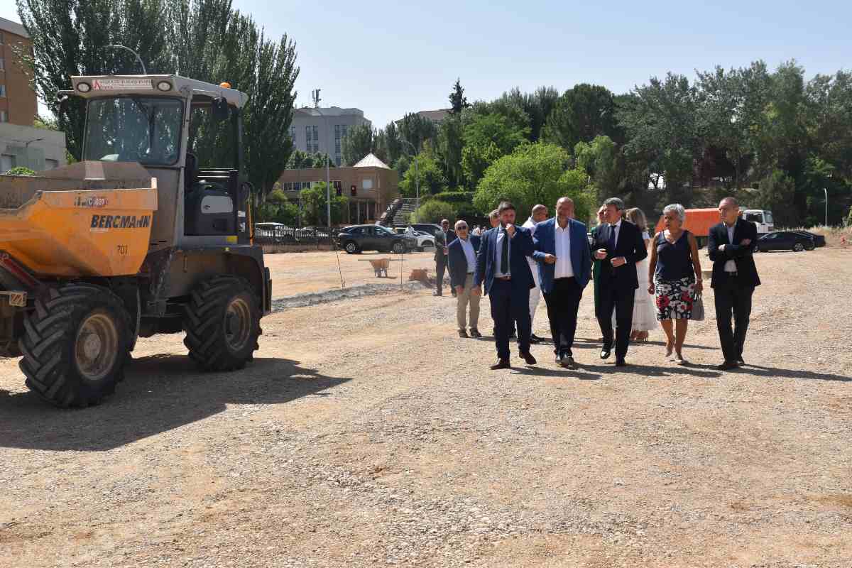 Obras en los parkings de los antiguos terrenos de la estación.