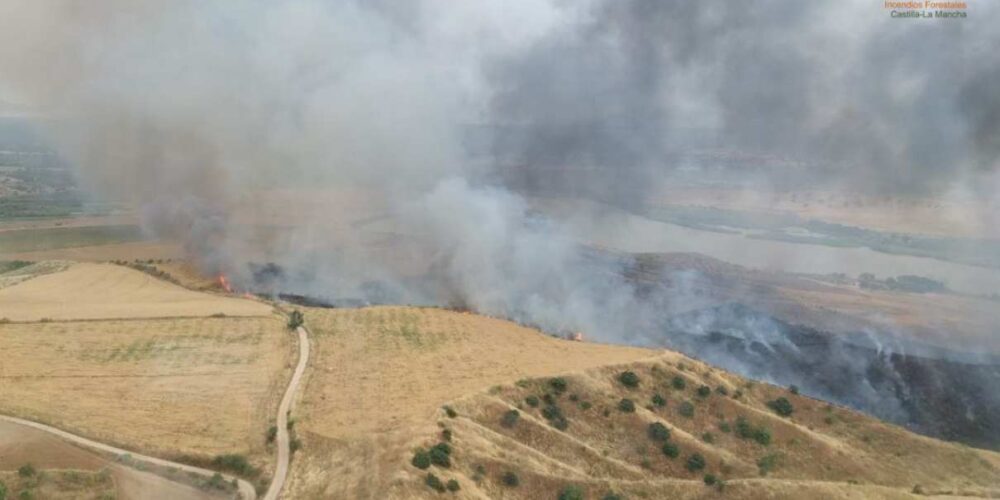 Incendio en Burujón (Toledo).