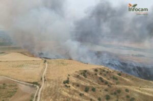 Incendio en Burujón (Toledo).