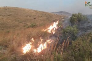 Incendio en Chinchilla de Montearagón (Toledo). Foto: @planinfocam