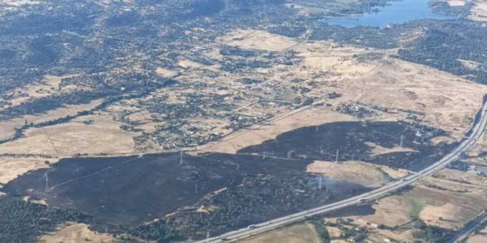 Incendio forestal en Talavera. Foto: @infocam