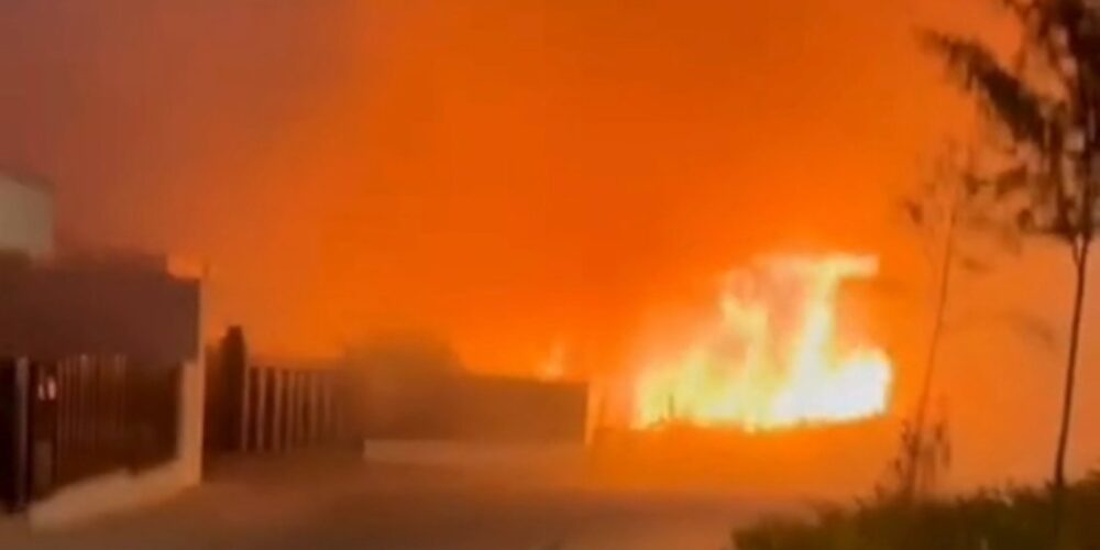 Imagen del incendio.