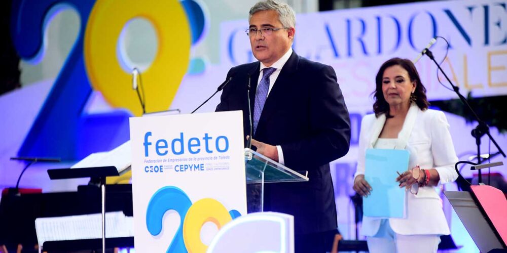 El presidente de Fedeto en los XXIX Galardones Empresariales. Foto: ENCLM/Rebeca Arango