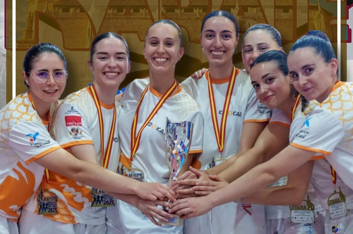 El euipo sénior femenino de Kidokan se colgó el oro en el Campeonato de España.