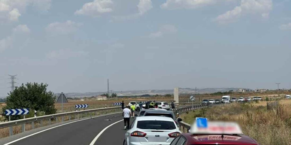 Imagen del accidente en la N-400. Foto: Leyendas de Toledo.