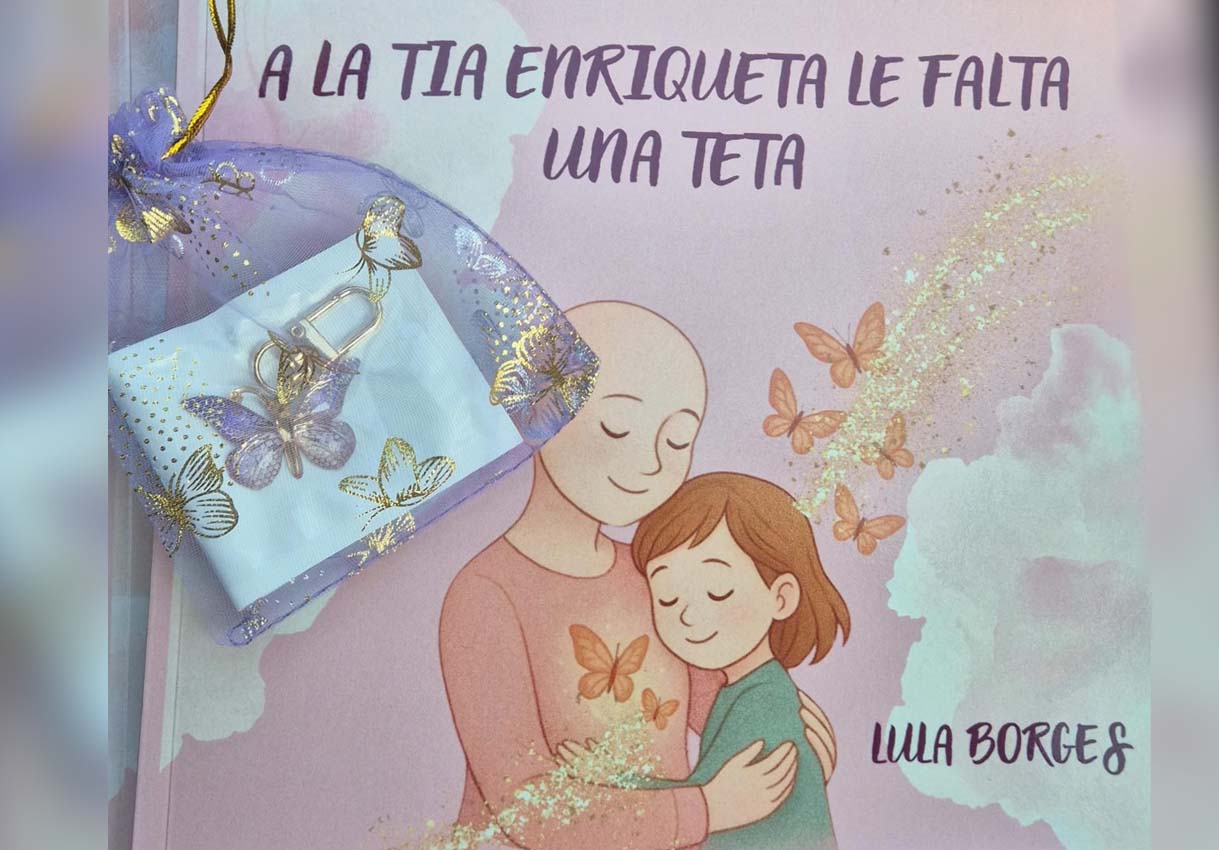 Portada del libro "A la tía Enriqueta le falta una teta".