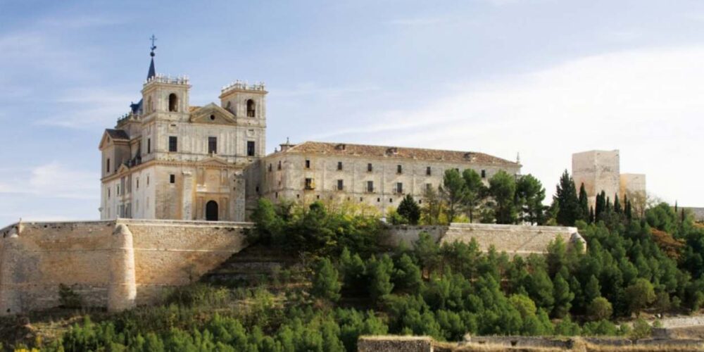 Vista aérea del Monasterio de Uclés. Foto: Ayuntamiento de Uclés.
