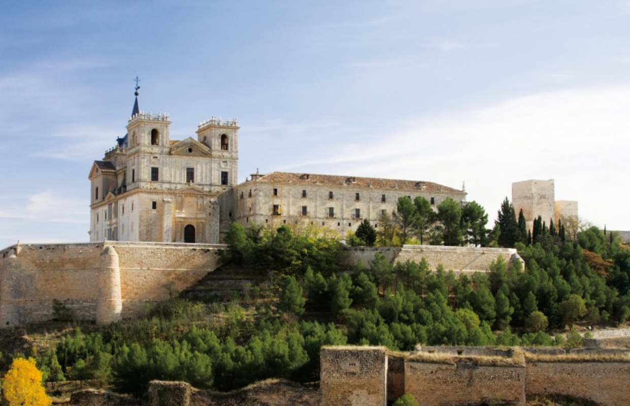 Vista aérea del Monasterio de Uclés. Foto: Ayuntamiento de Uclés.