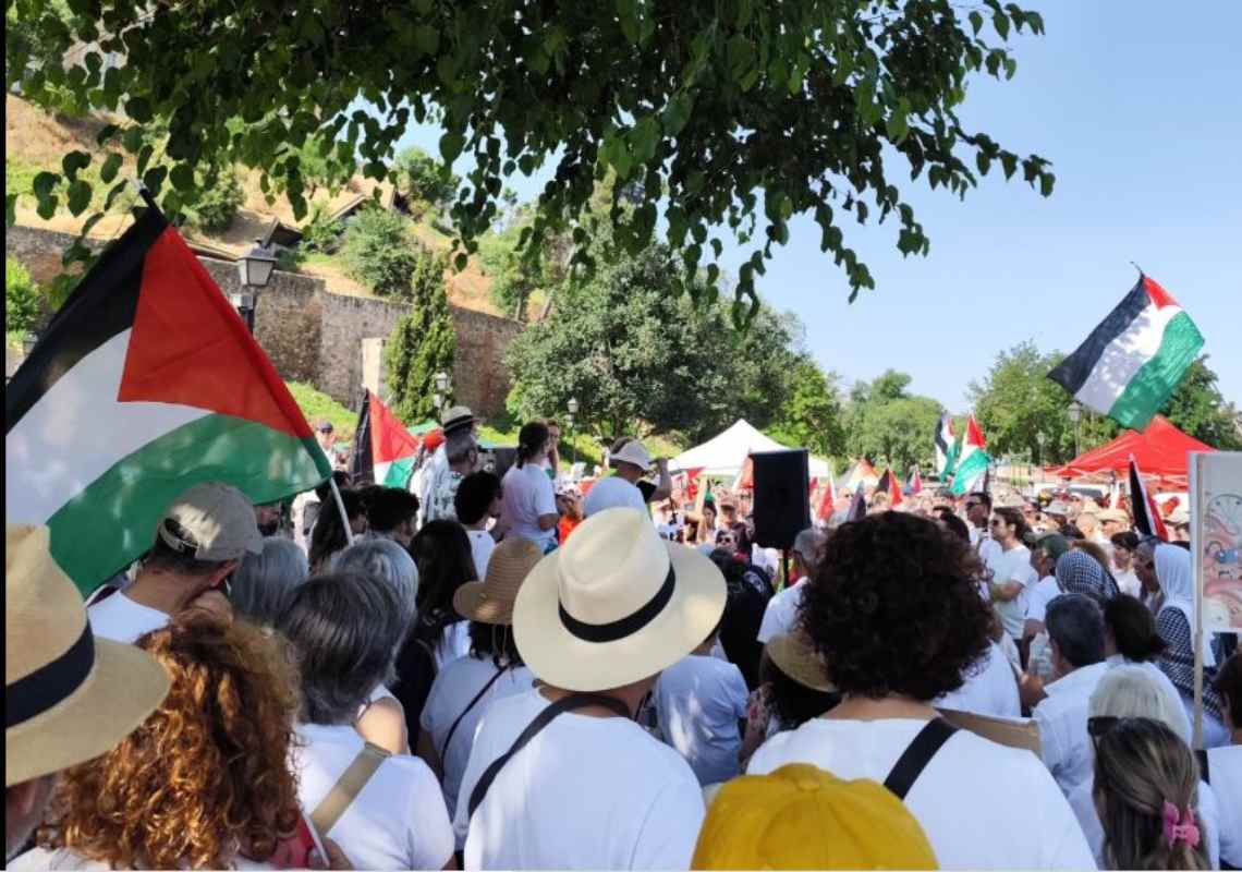 Un momento de la protesta. Foto: Nuria Garrido (PSOE).