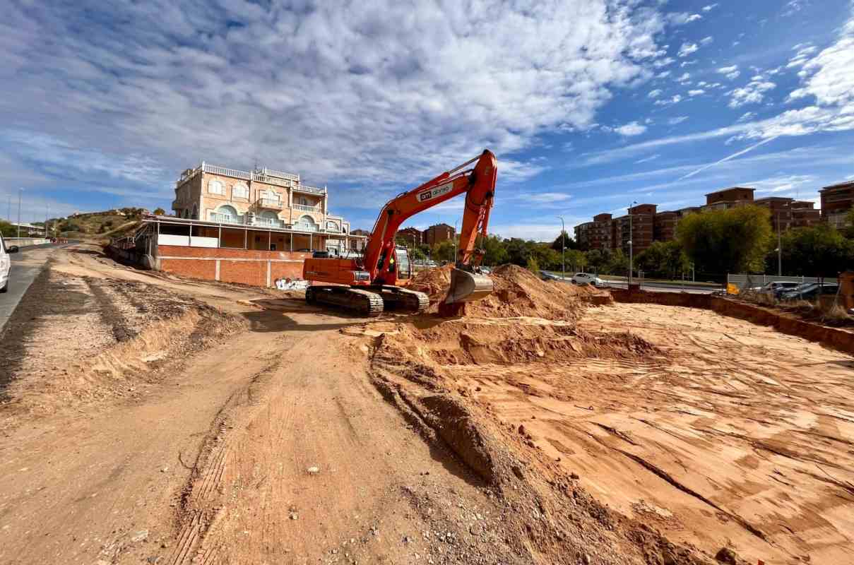Imagen del inicio de las obras en este vial.
