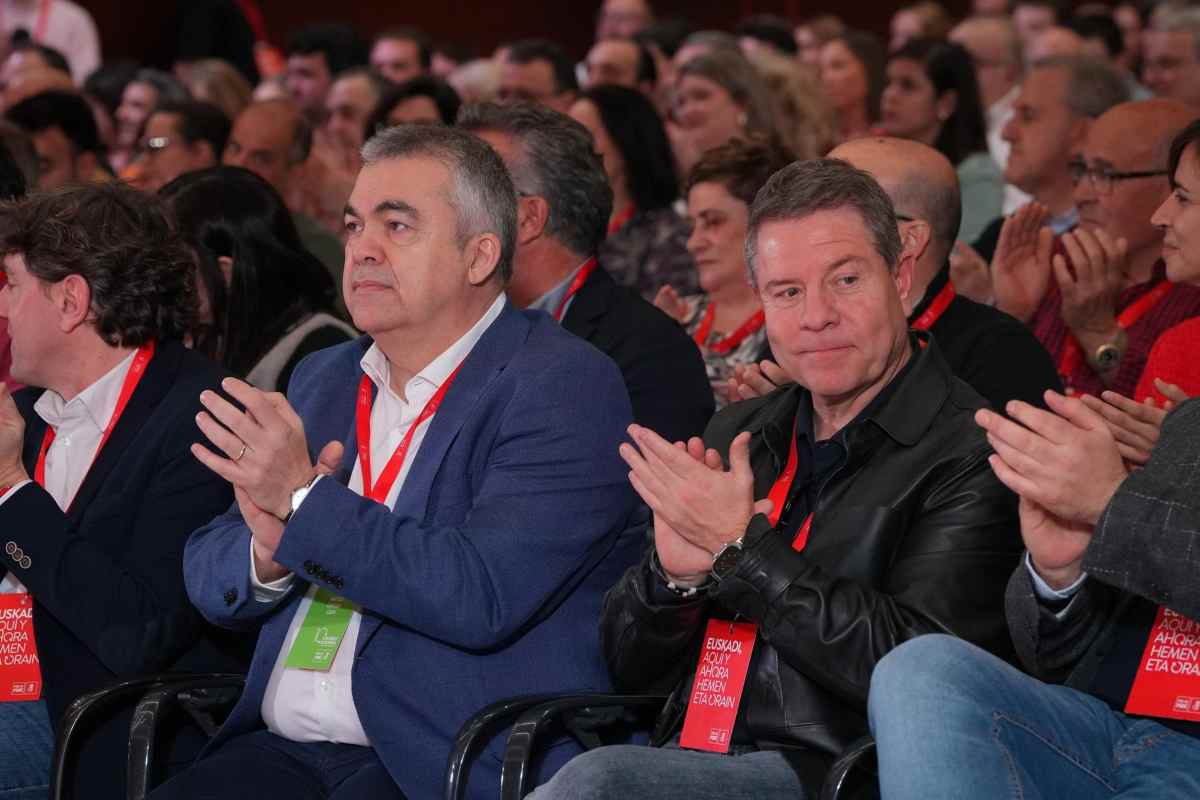 Santos Cerdán y Emiliano García-Page. Foto: Unanue - Europa Press