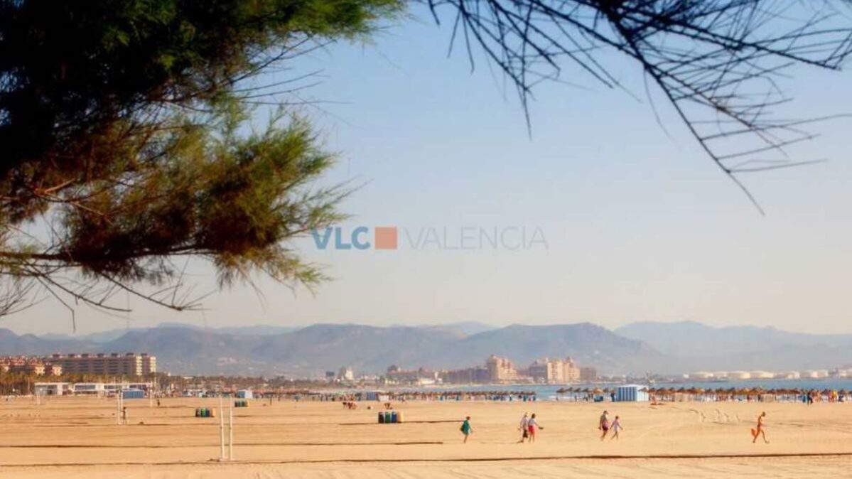 Playa de la Malvarrosa (Valencia). Foto: www.comunitatvalenciana.com