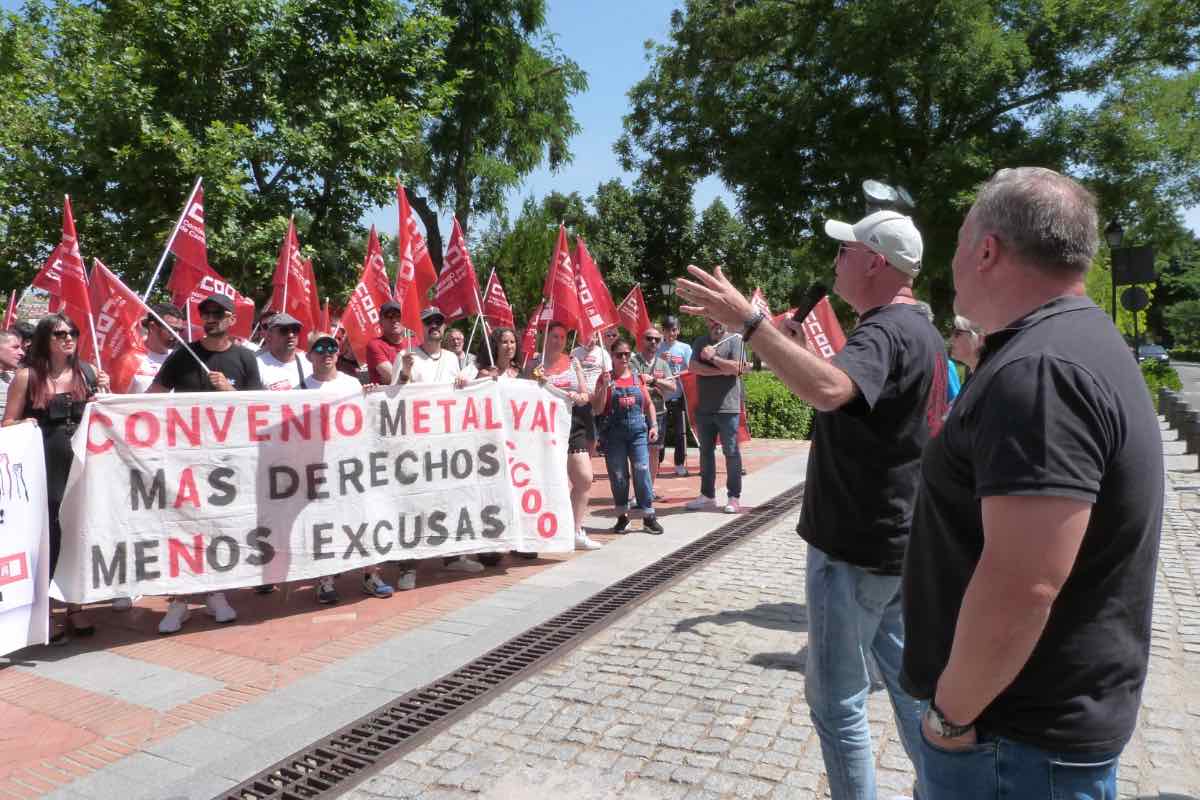 Protestas del sector del metal en Toledo