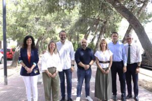 Reunión del Grupo Parlamentario Socialista con el Grupo Municipal Socialista en el Ayuntamiento de Tomelloso.