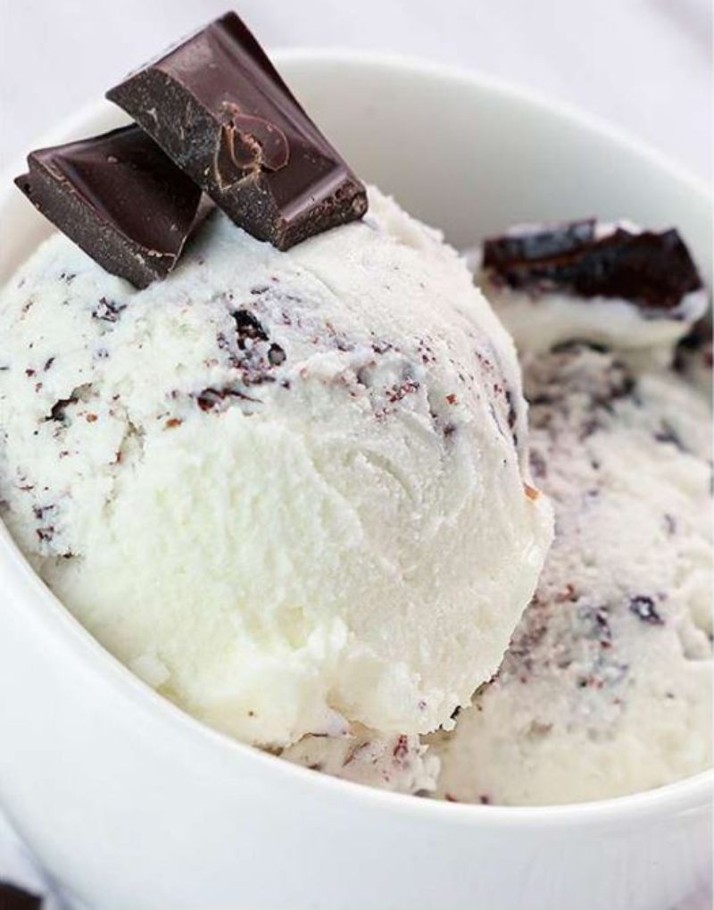 Helado de stracciatella de San Telesforo.