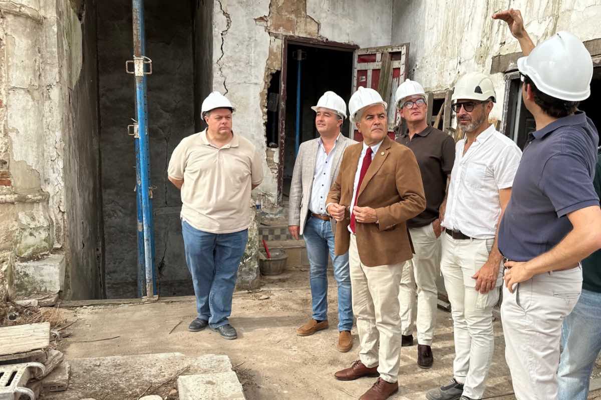 Visita a las obras en la Casa de los Canónigos, en Talavera