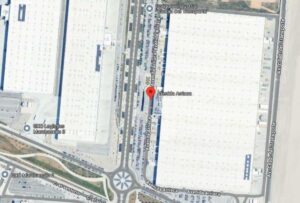 Accidente laboral en la Avanida Urriaca de Marchamalo.
