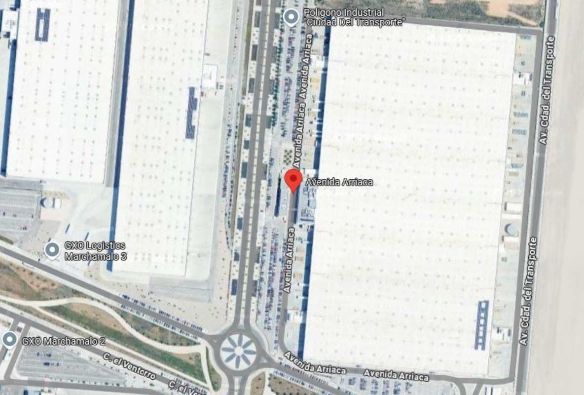 Accidente laboral en la Avanida Urriaca de Marchamalo.