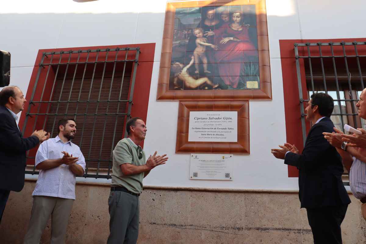 Homenaje a Cipriano Salvador en Almedina