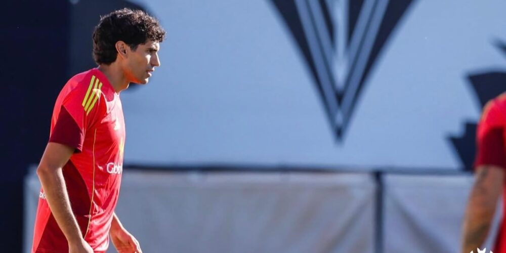 Primer entrenamiento de Jesús Vallejo como jugador del Albacete Balompié. Imagen del club manchego