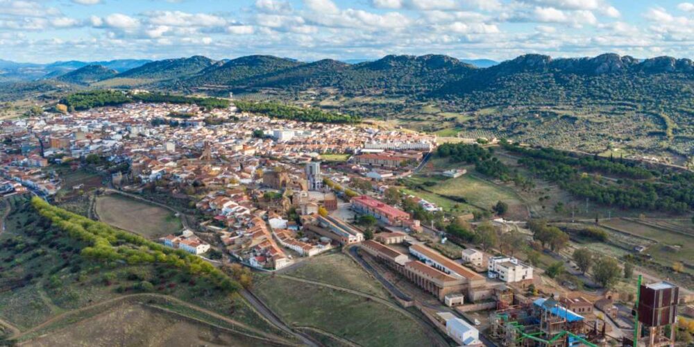 Imagen aérea de Almadén. Foto: Almadén Descúbrelo