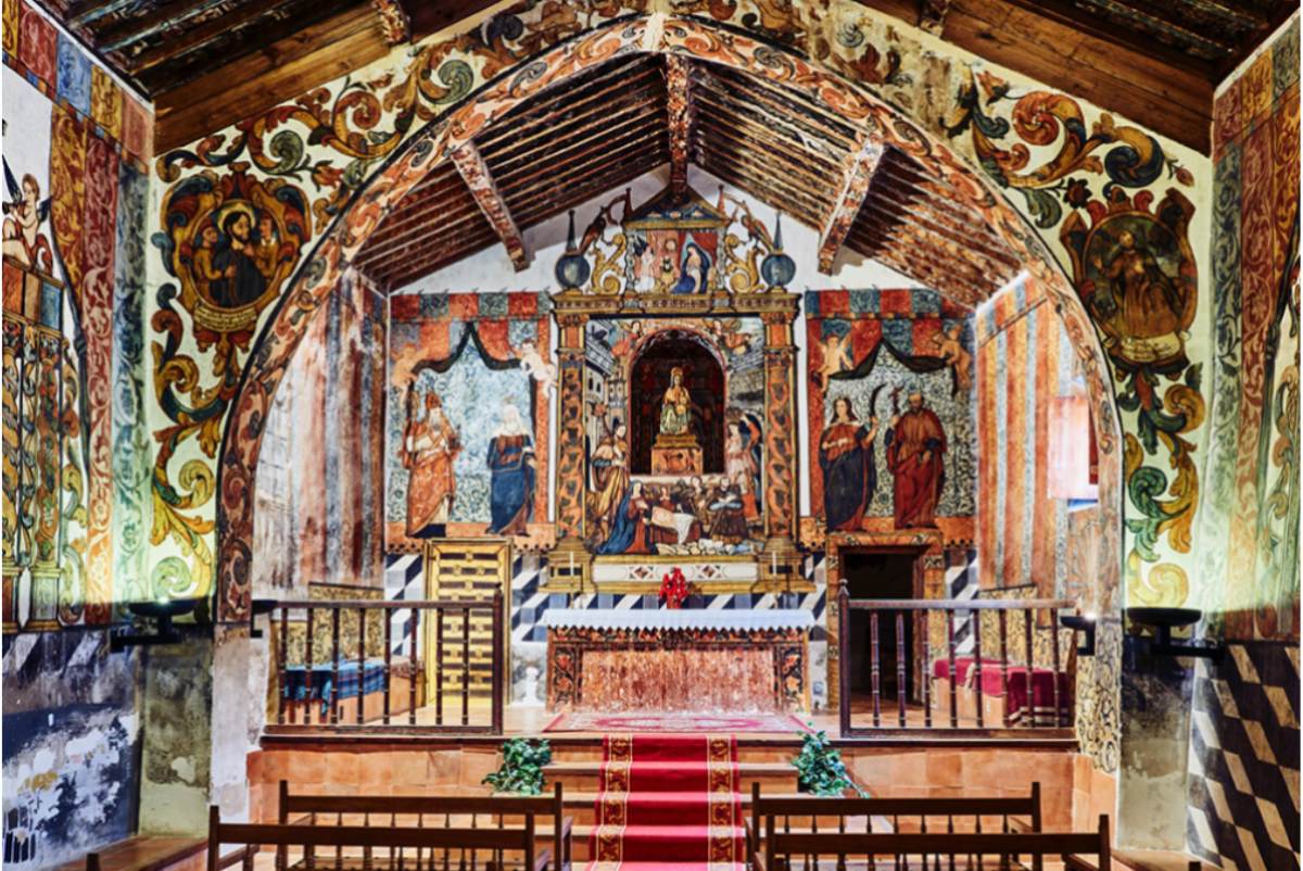 Interior de la Ermita de Nuestra Señora de Belén en Liétor. Imagen: Turismo Sierra del Segura