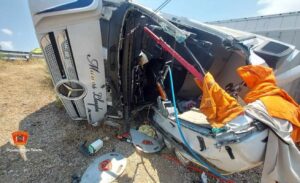 Imagen del accidente.