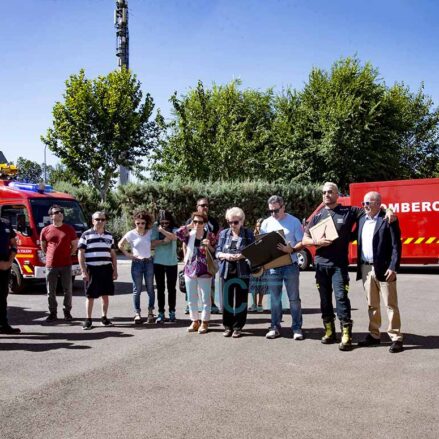 Homenaje a Javier, el bombero de Toledo fallecido. Foto: ENCLM/ Rebeca Arango