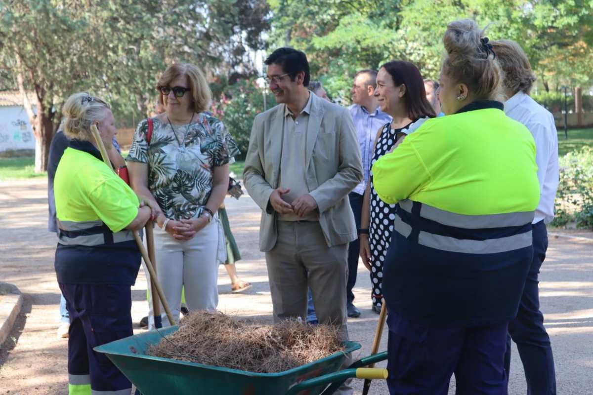Caballero, en el Programa de Apoyo Activo al Empleo en Alcázar de San Juan.