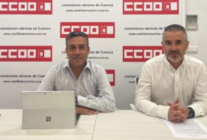 Javier Ortega (izquierda) y Carlos Hortelano, en la rueda de prensa que dieron en Cuenca.