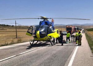 El joven conductor tuvo que ser excarcelado y llevado en helicóptero al hospital. Foto: ceisguadalajara.