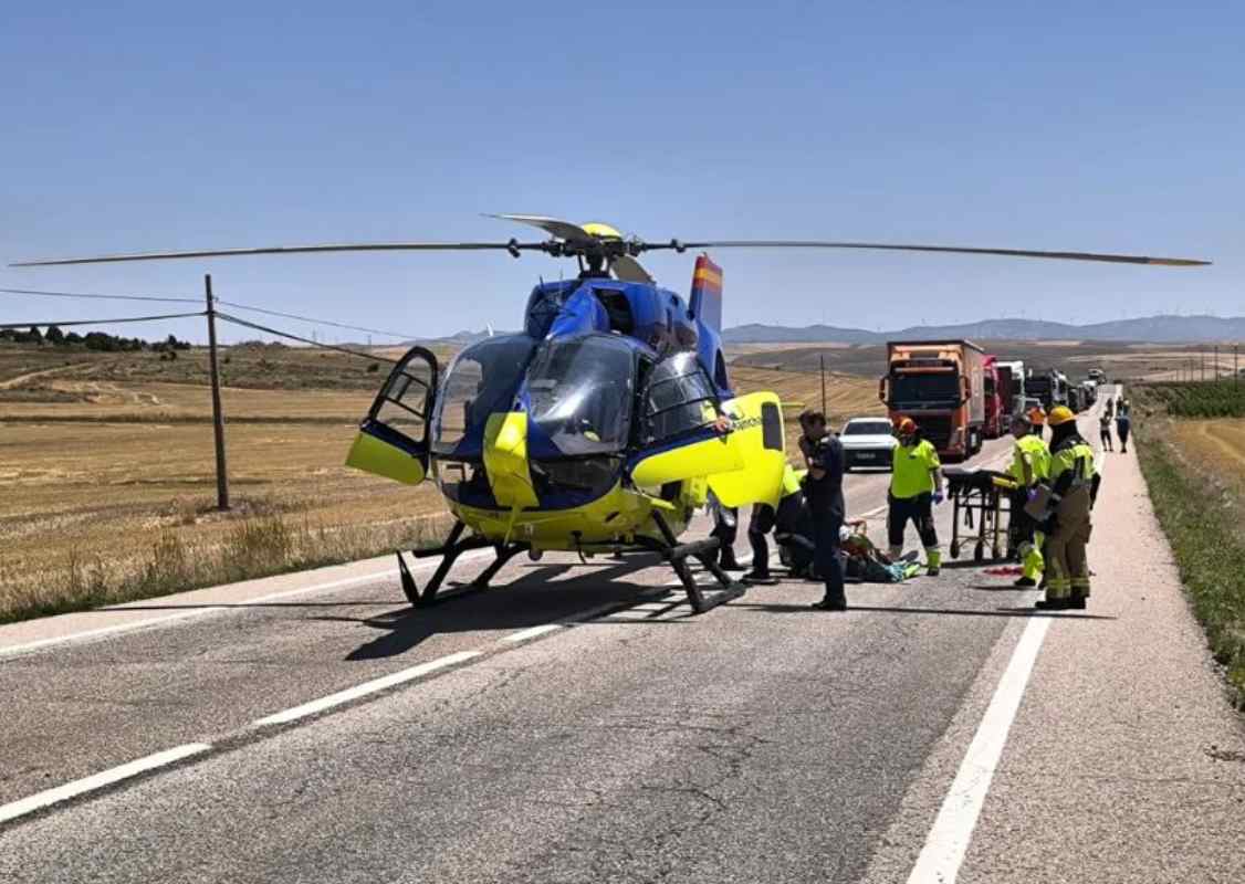 El joven conductor tuvo que ser excarcelado y llevado en helicóptero al hospital. Foto: ceisguadalajara.