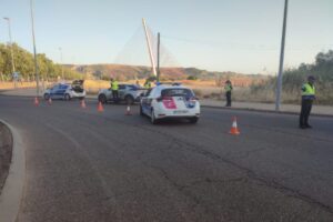 Foto de un control de la Policía Local en Talavera