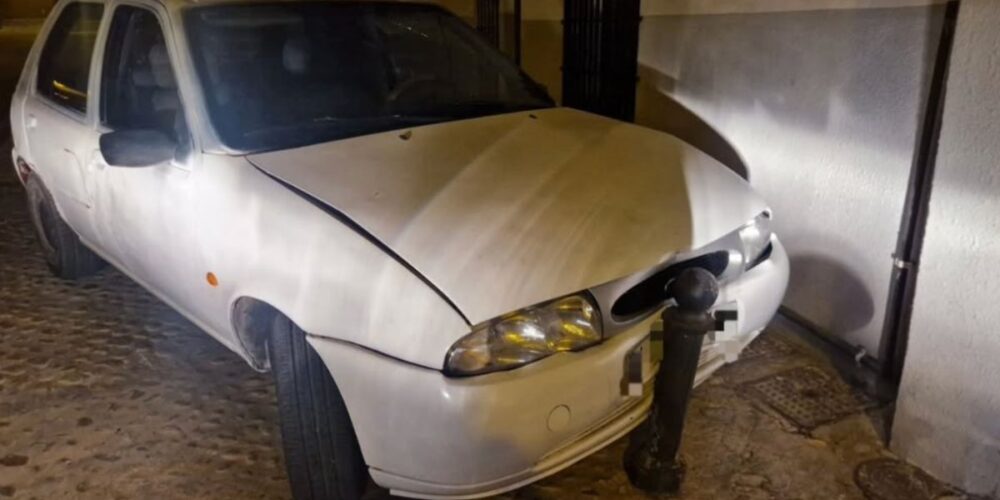 Así quedó al tratar de huir de los agentes. Foto: @policialocalcuenca