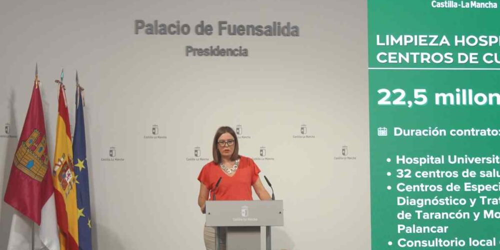 La consejera portavoz del Gobierno de Castilla-La Mancha, Esther Padilla.