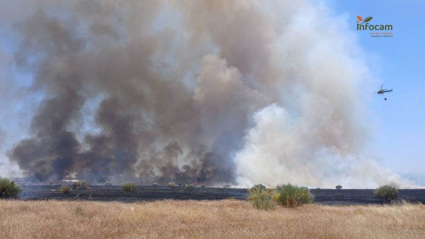 Detalle del incendio declarado en Gamonal.