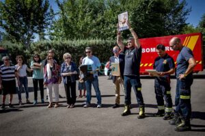 Homanaje de los Bomberos de Toledo a su compañero fallecido Javier