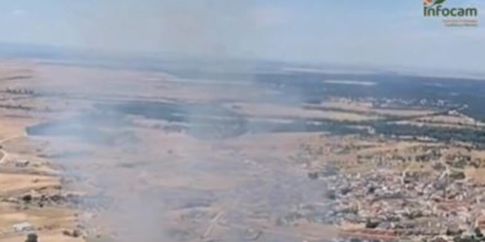 Incendio en Gamonal (Toledo).