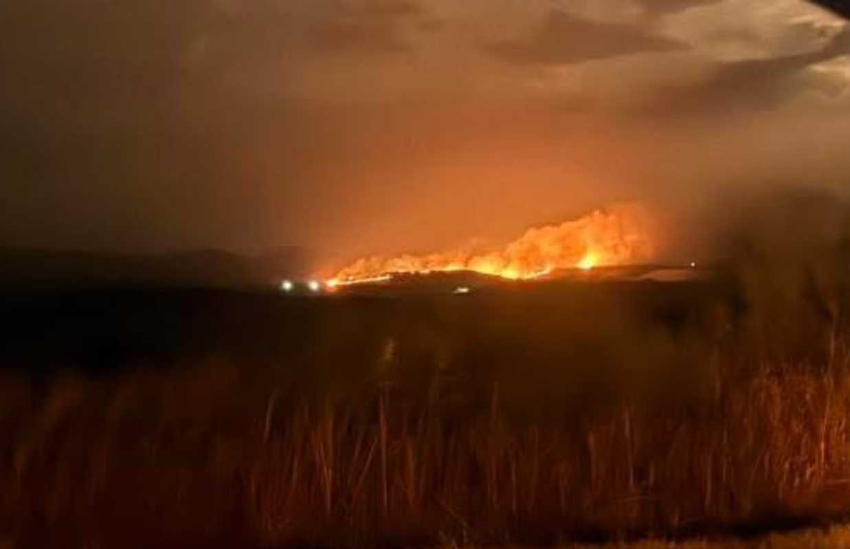 Imagen del incendio forestal en Alcaudete de la Jara (Toledo).