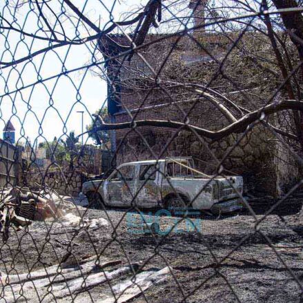El negro despertar de Calypo Fado tras la crudeza del incendio de Méntrida Nos acercamos a la urbanización de Casarrubios del Monte que es la zona habitada más afectada por el fuego. Foto: Rebeca Arango.
