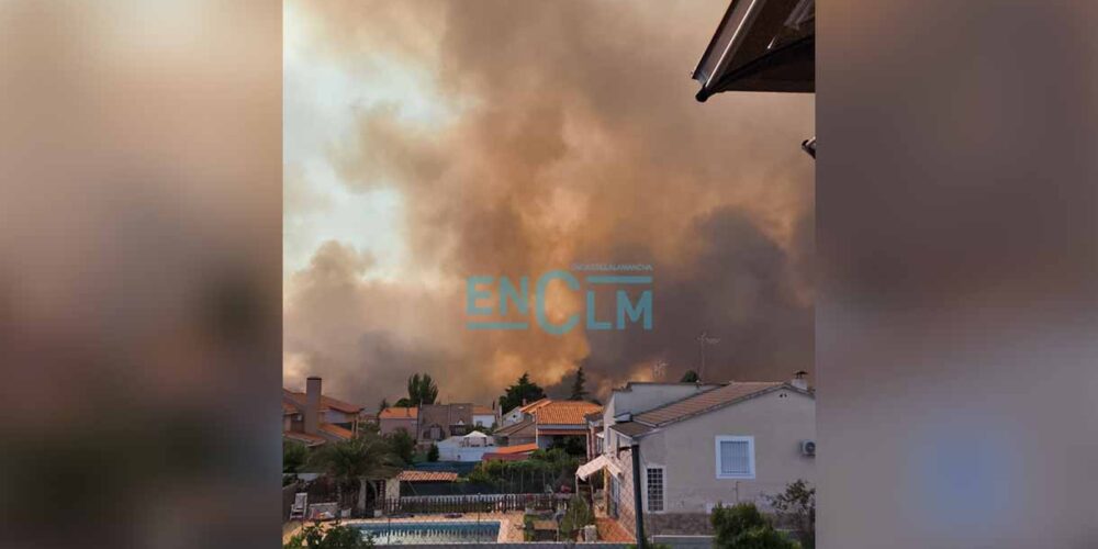 Foto del incendio de Méntrida (Toledo)