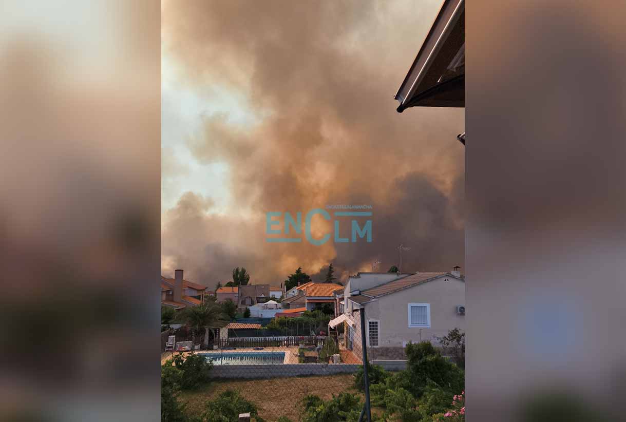 Foto del incendio de Méntrida (Toledo)