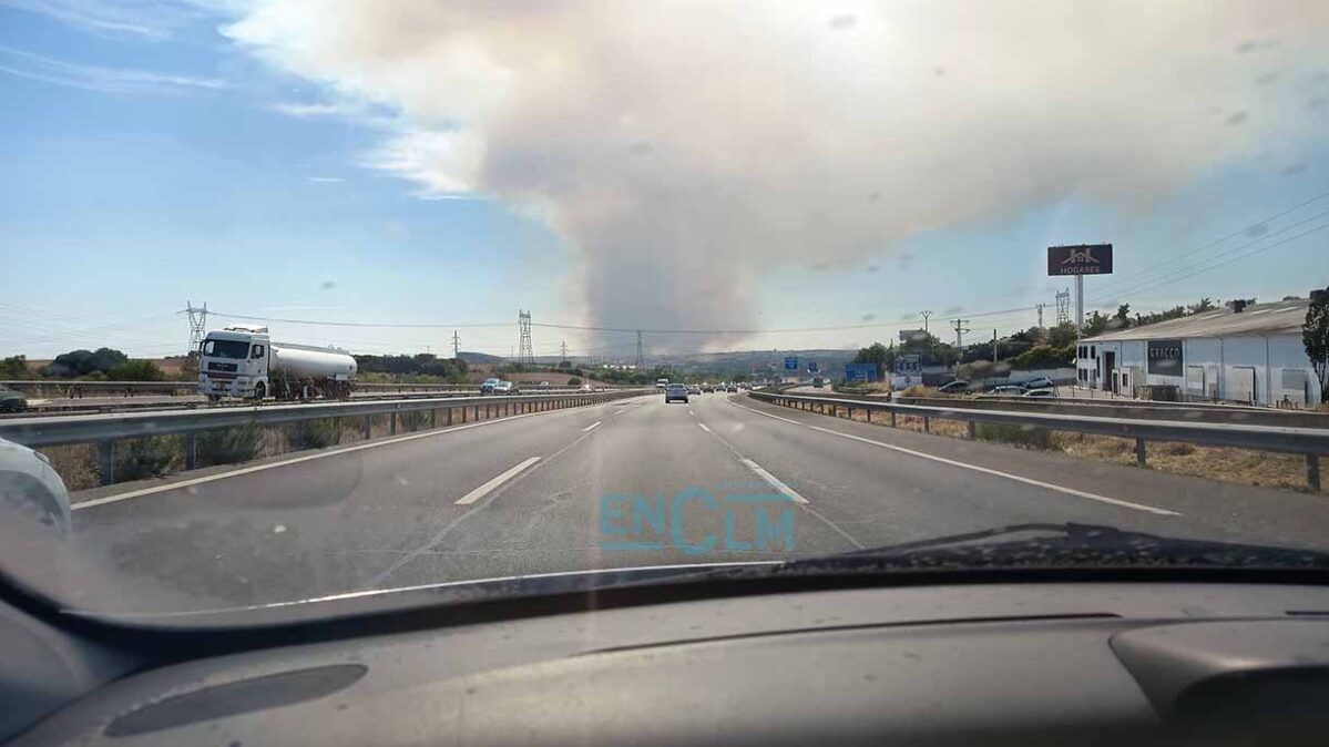Foto del incendio de Méntrida (Toledo)