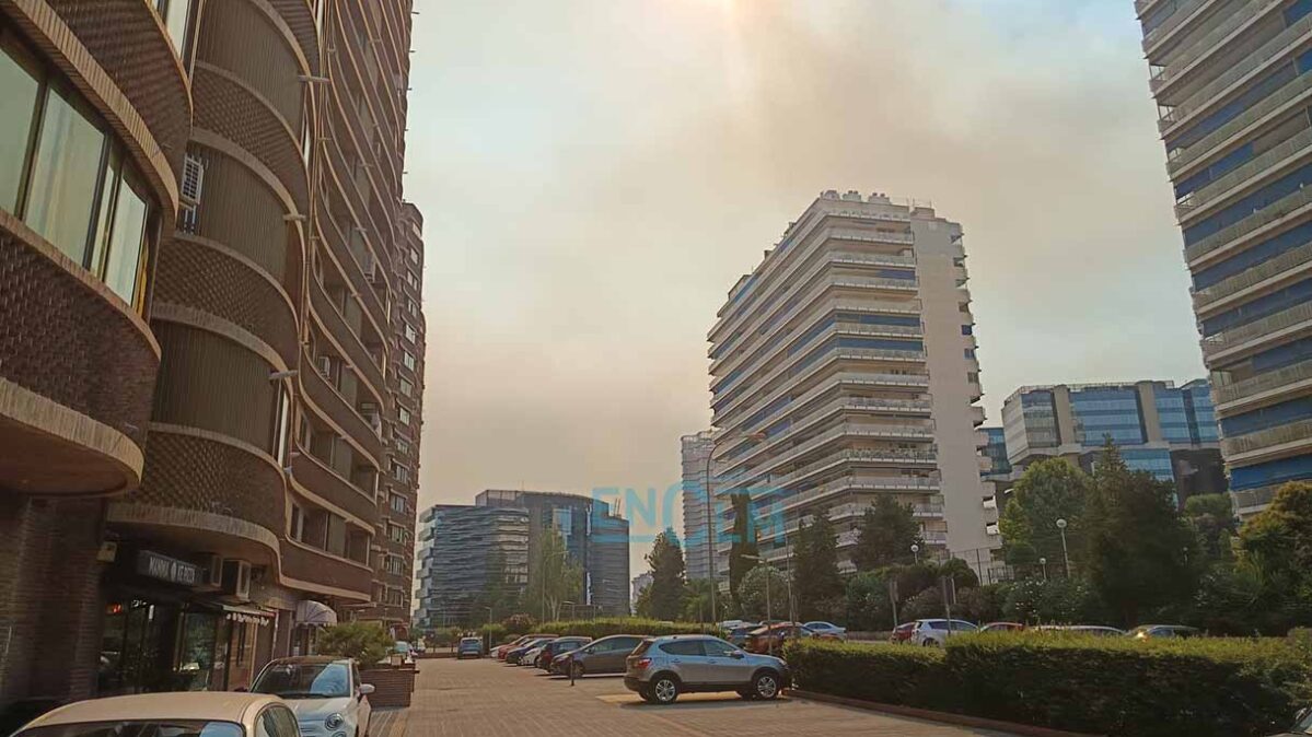 Foto del incendio de Méntrida (Toledo)