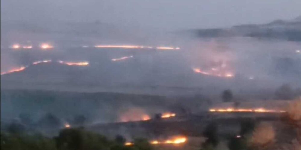 Incendio forestal en Villalba del Rey (Cuenca).