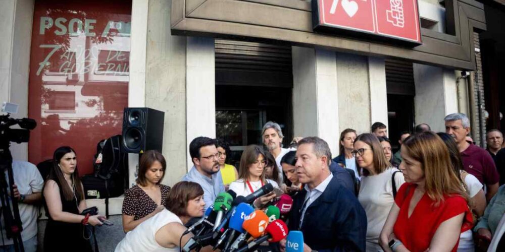 Page, a su llegada al Comité Federal del PSOE. Foto: Eduardo Parra - Europa Press.