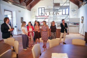 Milagros Tolón visitó el Parador de Cuenca.